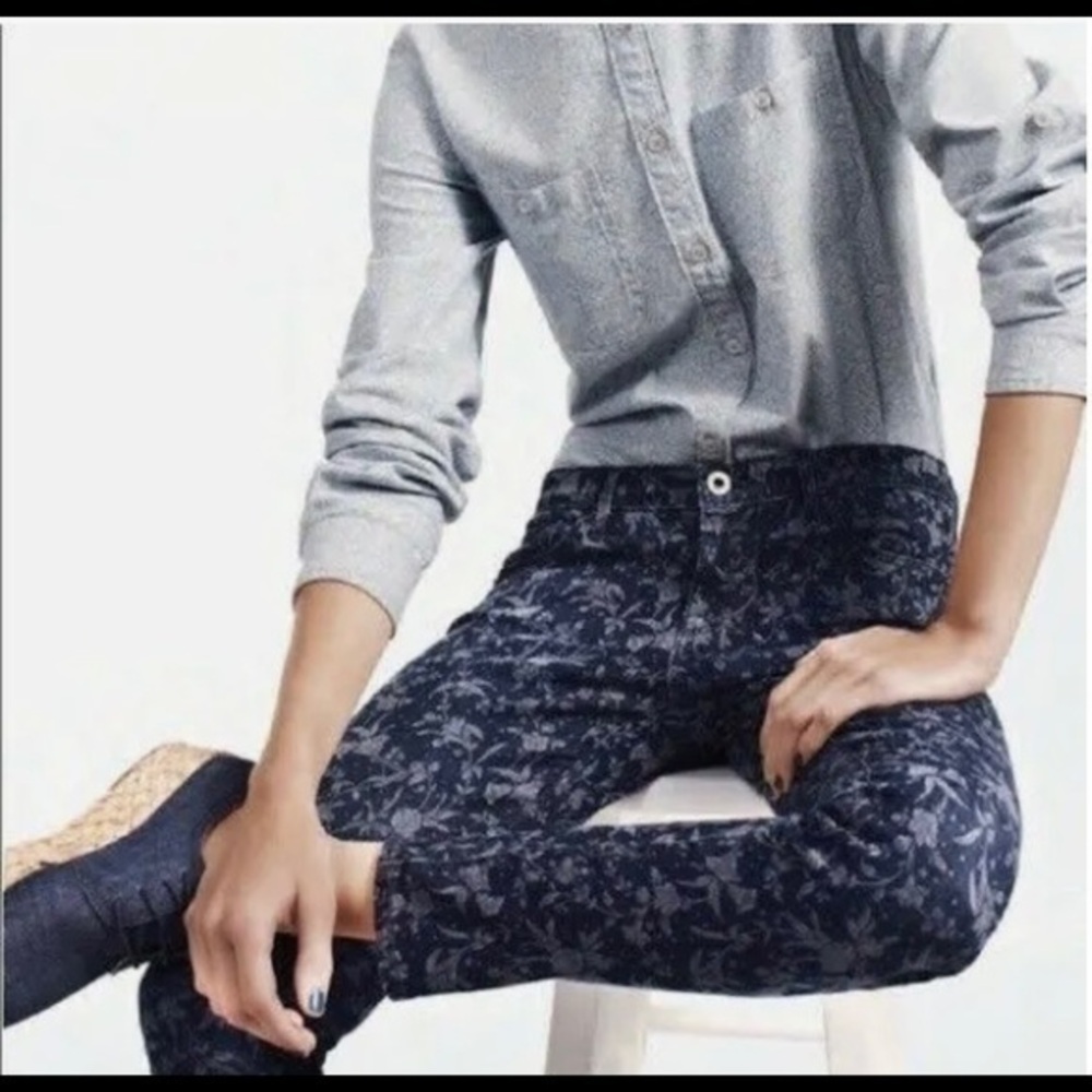 AG LIBERTY FLORAL PRINT SKINNY JEANS